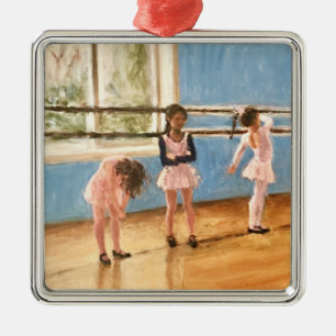 Impressionistische Ballerina's bij Dance Class Pai Metalen Ornament