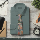 Impressionistische Bloem Tapijt Heren Das