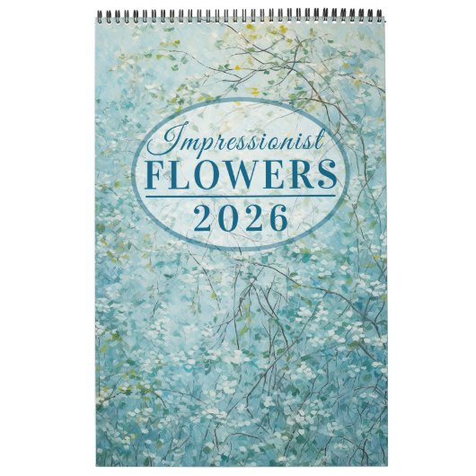 Impressionistische Bloemen 2026 Kalender (Hoes)