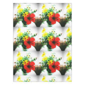 Impressionistische bloemen Art Design Tafelkleed (Voorkant)