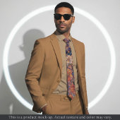 Impressionistische bloemenmix stropdas