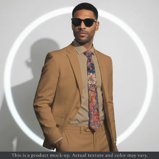 Impressionistische bloemenmix stropdas