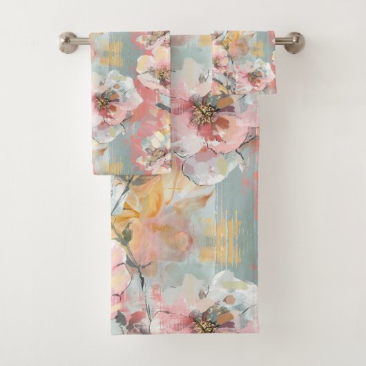Impressionistische bloementuin ID1280 Bad Handdoek (Insitu)