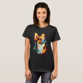 Impressionistische Corgi T-shirt (Voorkant volledig)