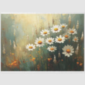 Impressionistische Daisy Field Art Decoupage Tissuepapier (Voorkant)
