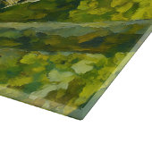 Impressionistische eekhoorn in bosgebladerte snijplank (Hoek)