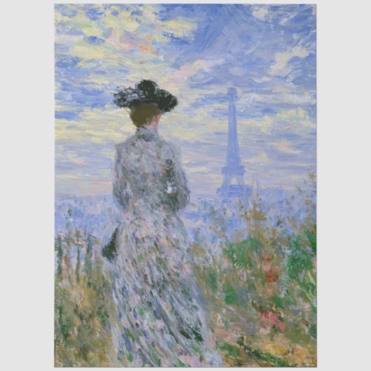 Impressionistische Eiffeltoren Decoupage Tissuepapier (Voorkant)