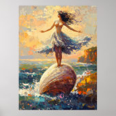 Impressionistische geboorte van Venus Poster (Voorkant)