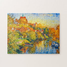 Impressionistische herfstbeeld van de Dom van Have Legpuzzel