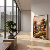 Impressionistische herfstcanvas-wandkunst poster