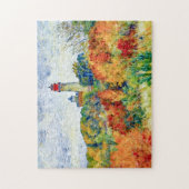 Impressionistische herfsttafereel bij vuurtoren Ka Legpuzzel (Verticaal)