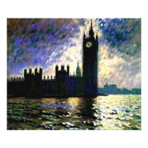 Impressionistische huizen van het parlement