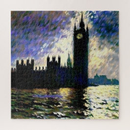 Impressionistische huizen van het parlement legpuzzel