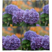 Impressionistische hydrangea douchegordijn (Voorkant)