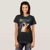 Impressionistische  Kat Schreeuwende Impressionism T-shirt (Voorkant volledig)