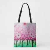 Impressionistische kersenbloesems tote bag (Voorkant)
