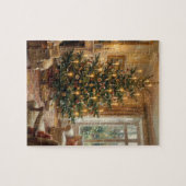 Impressionistische kerstboom in Monet-stijl kunst Legpuzzel (Horizontaal)