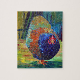 Impressionistische kippenkunst legpuzzel