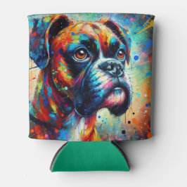 Impressionistische Kleurrijke Pop Art Boxer Dog Pa Blikjeskoeler