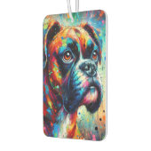 Impressionistische Kleurrijke Pop Art Boxer Dog Pa Luchtverfrisser (Links)