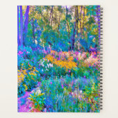 Impressionistische kleurrijke tuinlandschapsbloeme planner (Achterkant)