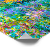 Impressionistische kleurrijke tuinlandschapsbloeme poster (Hoek)