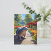 Impressionistische kunst briefkaart (Staand voorkant)