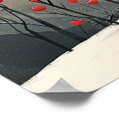 Impressionistische kunst die de bomen van de Sun M Poster (Hoek)