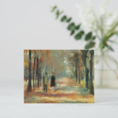 Impressionistische kunst door een stel met een bru briefkaart (Staand voorkant)