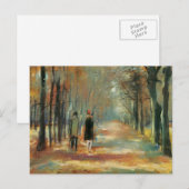 Impressionistische kunst door een stel met een bru briefkaart (Voorkant / Achterkant)