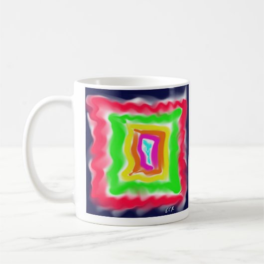 Impressionistische Kunst Koffiemok (Links)
