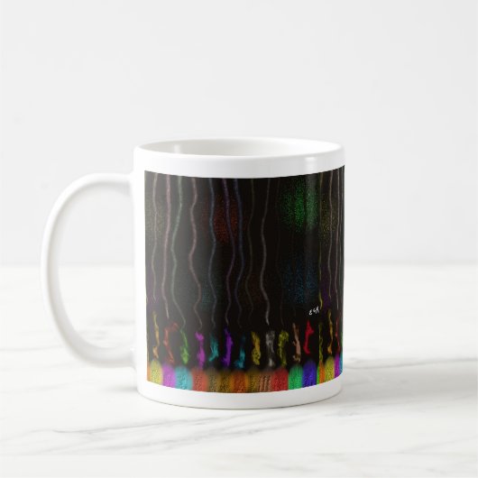 Impressionistische kunst koffiemok (Links)