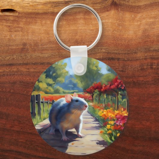 Impressionistische kunst sleutelhanger (Voorkant)