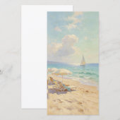 Impressionistische kunst van het zonnige strand (Voorkant / Achterkant)