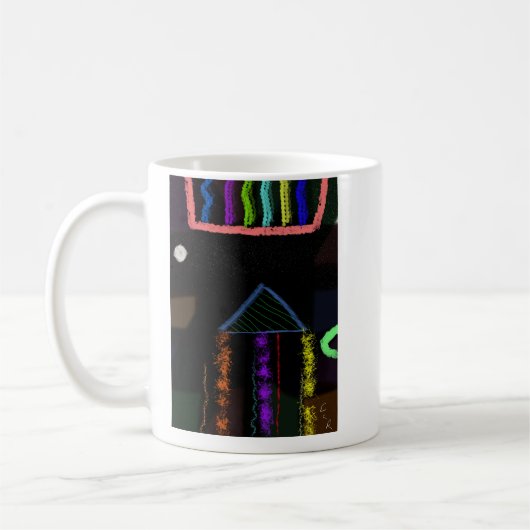 Impressionistische Kunstmok Koffiemok (Links)