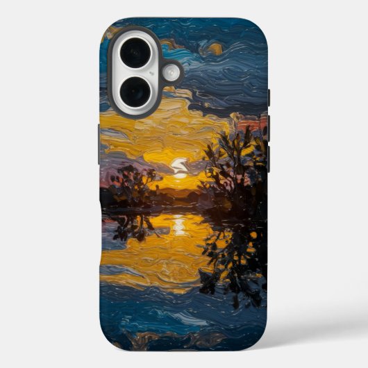 Impressionistische landschapskunst Case-Mate iPhone case (Achterkant)