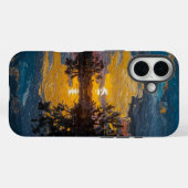 Impressionistische landschapskunst Case-Mate iPhone case (Achterkant (horizontaal))