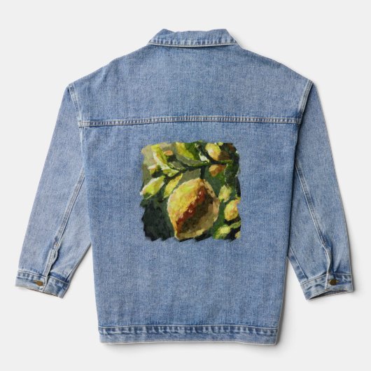 Impressionistische Lemons Hanging from Branch Denim Jacket (Achterkant)
