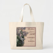 Impressionistische Lilacs - Bride Bridal Jumbo Tas (Voorkant)