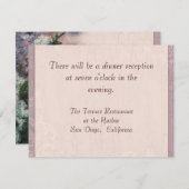 Impressionistische Lilacs - Opvanguitnodiging Informatiekaartje (Voorkant / Achterkant)