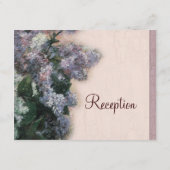 Impressionistische Lilacs - Opvanguitnodiging Informatiekaartje (Achterkant)