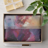 Impressionistische Maroon Pansies Floral Decoupage Tissuepapier (Geschenk)