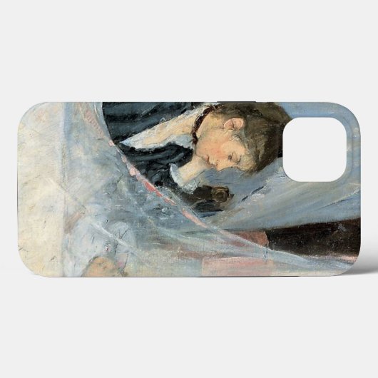 Impressionistische moeder kijkt naar kinderslaap Case-Mate iPhone case (Achterkant (horizontaal))