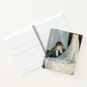 Impressionistische moeder kijkt naar kinderslaap notitieboek (Binnen)