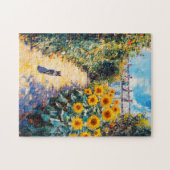 Impressionistische olieverfschilderij van kat in t legpuzzel (Horizontaal)