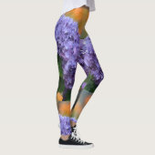Impressionistische Paarse hydrangeas Leggings (Rechts)
