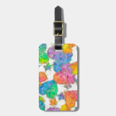 Impressionistische pasteelValentijn Harten Bagagelabel (Voorkant verticaal)
