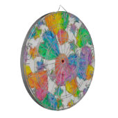 Impressionistische pasteelValentijn Harten Dartbord (Voorkant Links)