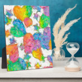 Impressionistische pasteelValentijn Harten Fotoplaat (Zijkant)