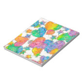 Impressionistische pasteelValentijn Harten Notitieblok (Linkerzijde)